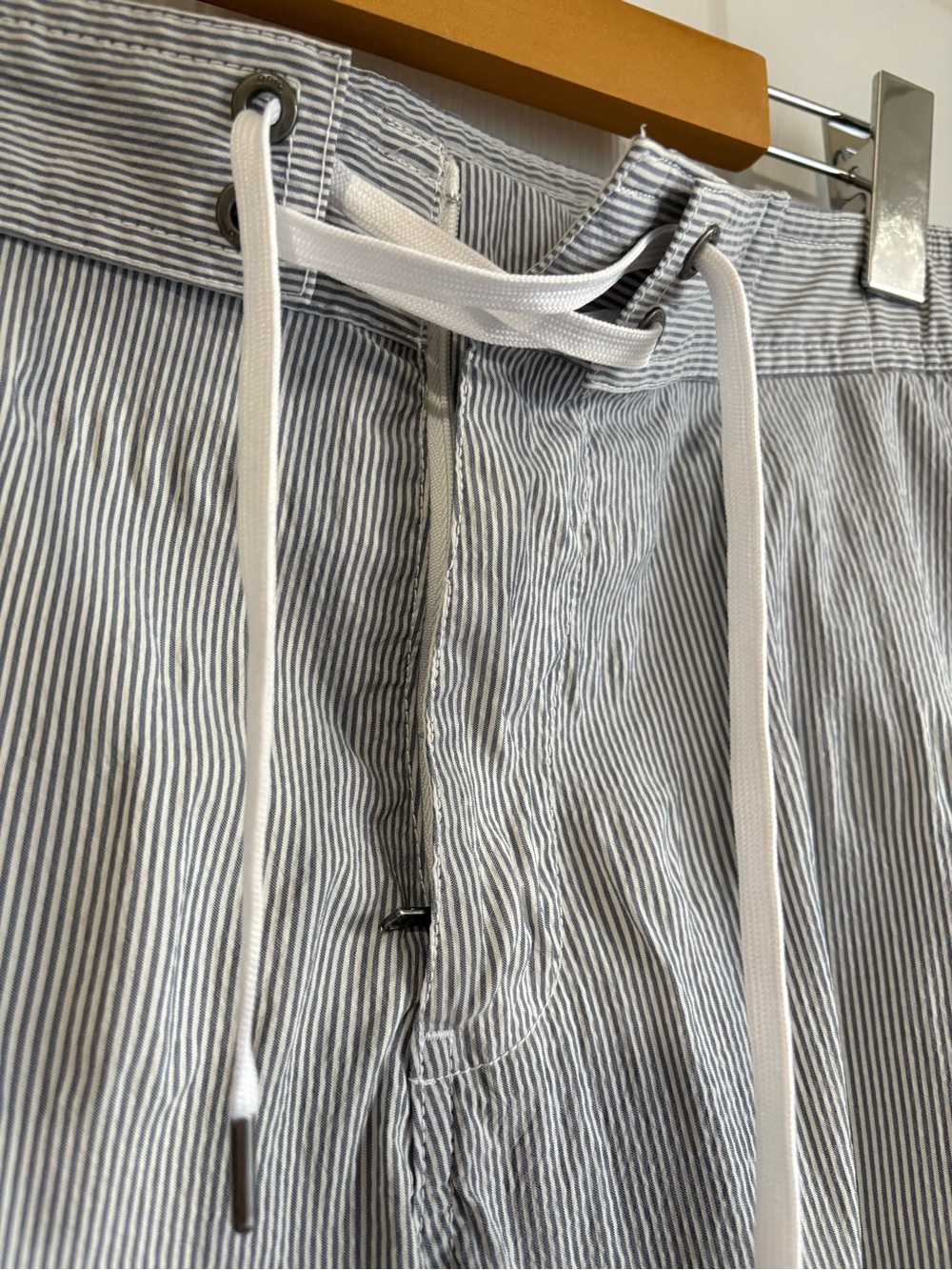 Onia Charles Striped Swim Trunks Navy White Size S - Picture 6 of 7